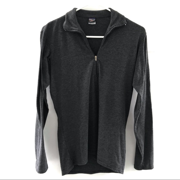Patagonia Tops - PATAGONIA Capilene Gray Half Zip Sweatshirt